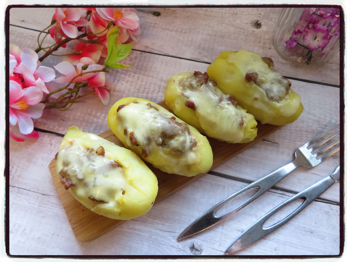 Recette Pommes de terre farcies façon raclette sur Chefclub daily