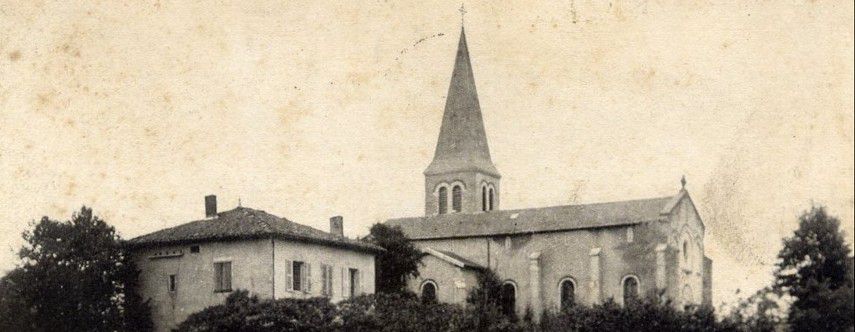 Cartes postales anciennes de l'église de Meyriat