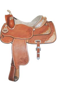 &quot;Vendue&quot; Selle EQUI-D Western Pleasure 15 1/2&quot; Full Basket/Feuille de Chêne