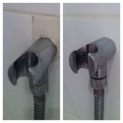 Le robinet de douche - Avant -Après 