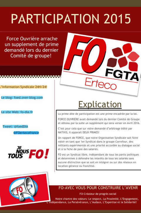 FO EF, communication, la participation groupe