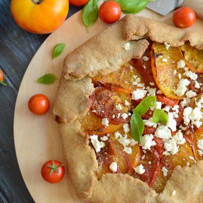 Tarte aux  tomates du jardin