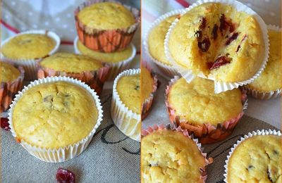 Muffins à l'orange et aux cranberries