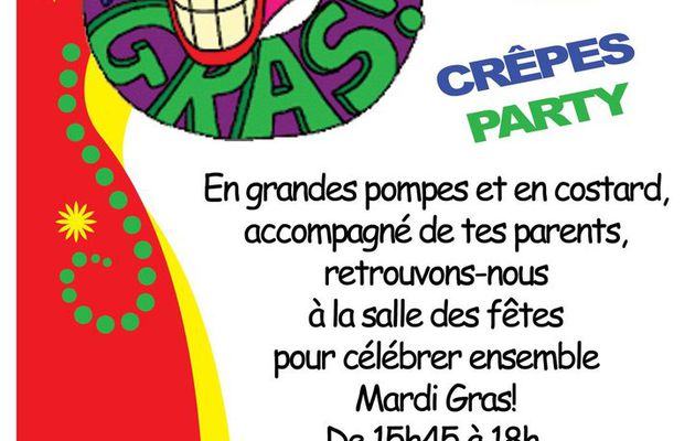 CREPES PARTY DE MARDI-GRAS