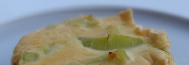 Flan de courgettes au chorizo virtuel