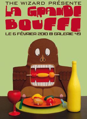 Vernissage " La Grande Bouffe " de THE WIZARD