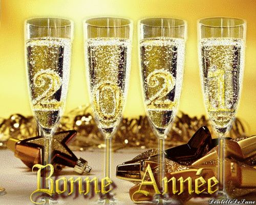Gif Bonne Annee 21 Coupes De Champagne Les Gifs Animes De Dentelledelune