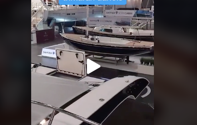 Vidéo Boot 2024 - Dragonfly 40, le trimaran Danois habitable et repliable quasi supersonique !