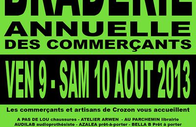 Braderie Summer 2013!! le 09 et 10 Aout, à partir de 9h devant le Shop