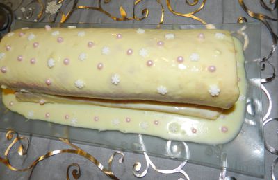 Bûche citron framboise