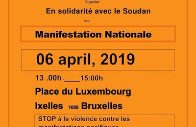 Appel à la solidarité avec la lutte du peuple soudanais - Initiative du PC de Belgique