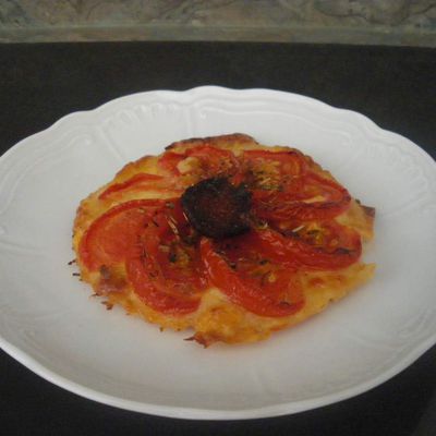 Tartelette tomate mozzarella chorizo