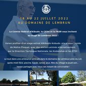 Stage d'été à Lembrun - Maître Floquet - Eté 2022 - Aikibudo du Velay