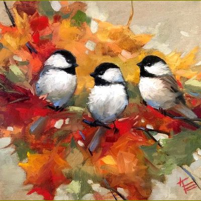 Oiseaux en peinture - Krista Eaton
