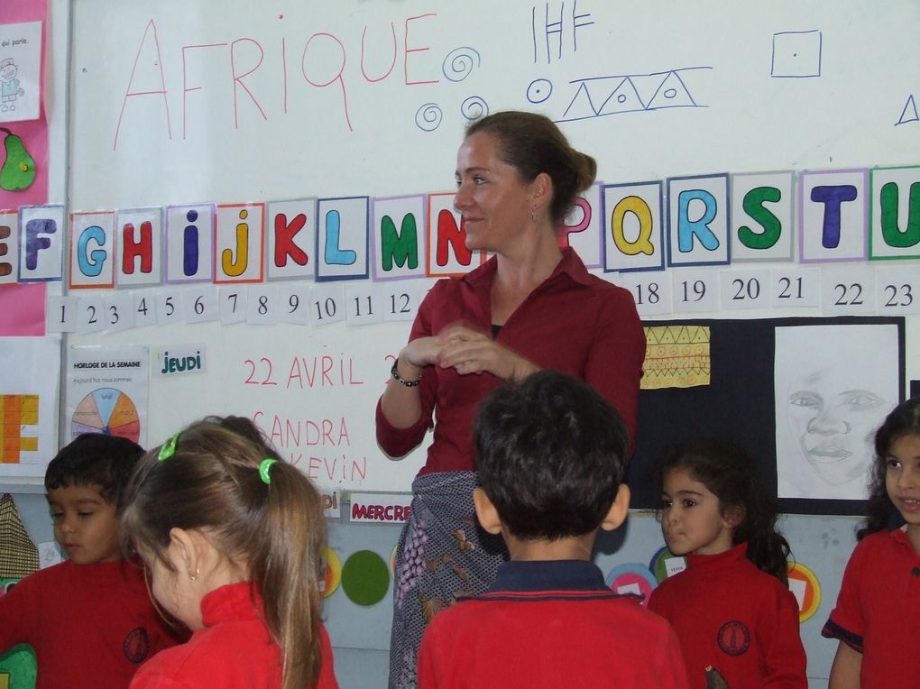 Visite de Sandra et Kevin dans la classe de Katty