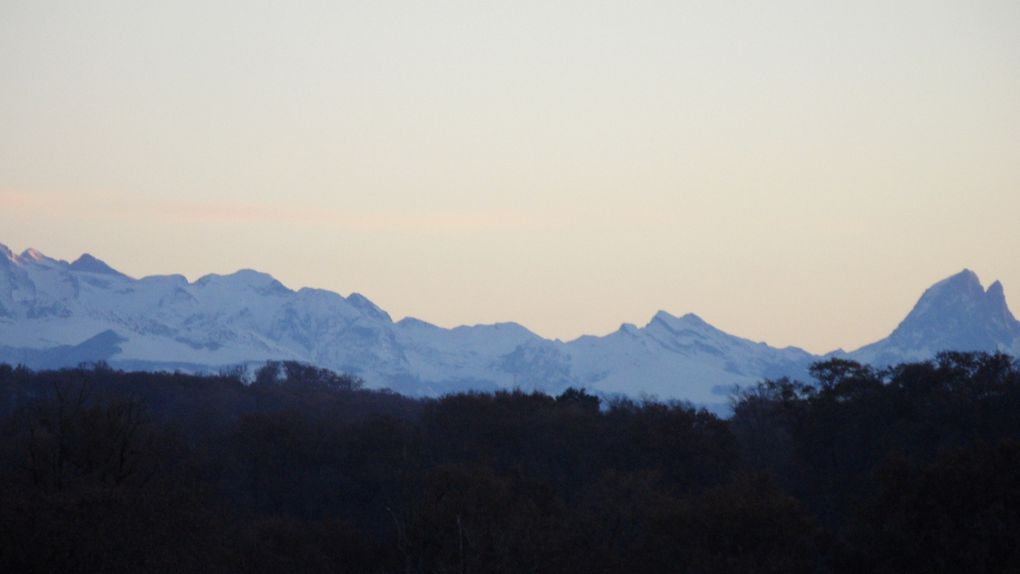 Vue sur les Pyrénées ...