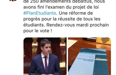 Fin de l’examen du projet de loi sur la réussite des étudiants 