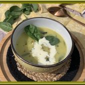 Crème vichyssoise aux épinards