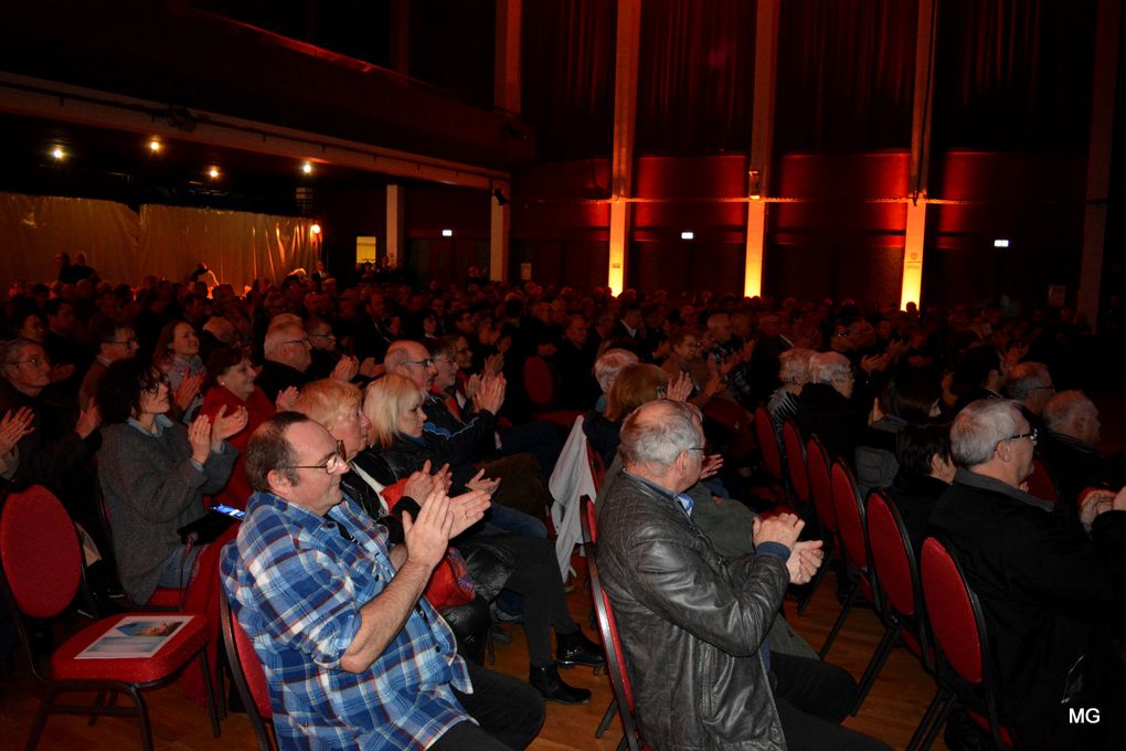Présentation des voeux du député Alain Bruneel dans la salle Henri-Martel de Sin-le-Noble le 31 janvier 2018.