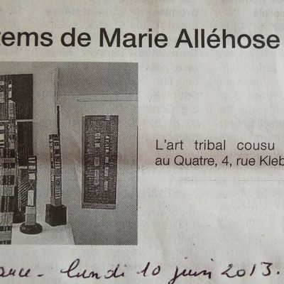 Marie-Françoise Alléhose exposition jusqu'au 30 juin