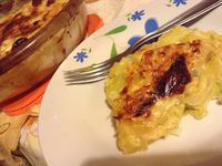 Gratin de pommes de terre et poireaux