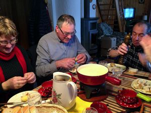 Une merveille,la fondue et les biscuits au châlet, Merci beaucoup Simone.C'était tip top