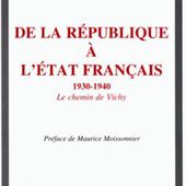 [HISTOIRE] " De la République à l'État français 1930-1940 - Le chemin de Vichy " un livre de Jean LEVY et de Simon PIETRI - Commun COMMUNE [El Diablo]