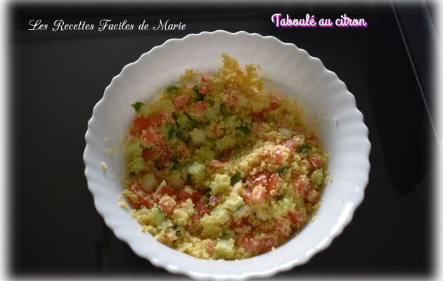 TABOULE LÉGER AU CITRON