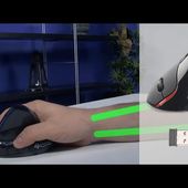 SOURIS ERGONOMIQUE SEMI - VERTICALE 1600 DPI - [PEARLTV.FR]