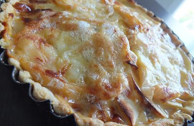 Tarte Chèvre, pommes, oignons