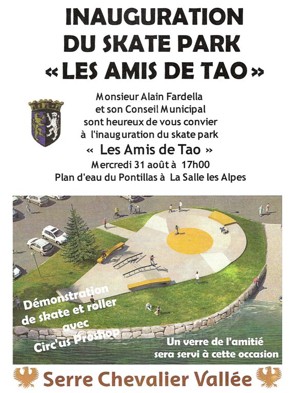 En homage à cet enfant qui manque à tant de monde. Tao MAUGER. C'est ton Skate parc