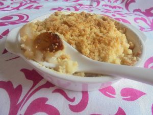 Crumble poire / figues séchées