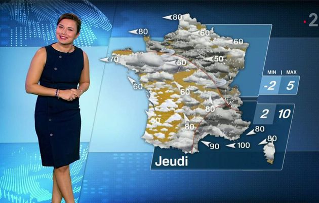 Anaïs Baydemir Météo France 2 le 26.02.2018