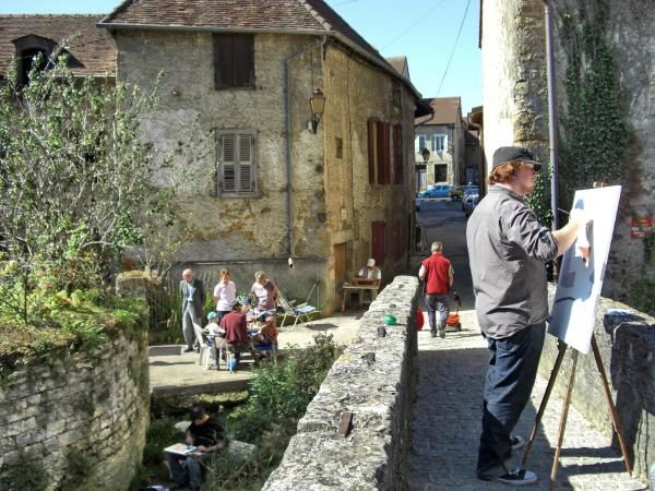 Matinée libre en Arbois avant de rejoindre les cousins au château d'Artois. Le temps, comme vous le constatez, fut splendide. 