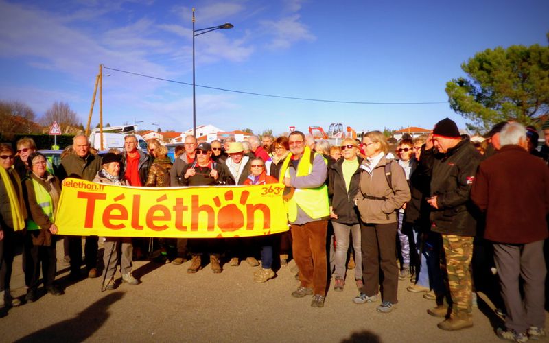 Téléthon des marcheurs bords de mare , 120 participants