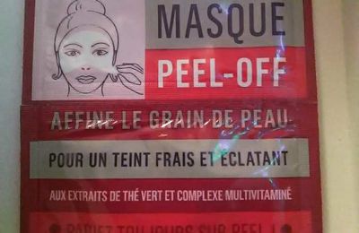 CRASH TEST : Masque Peel Off de chez MONOPRIX