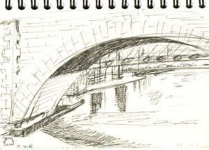 Croquis de Printemps sur le canal de St Denis