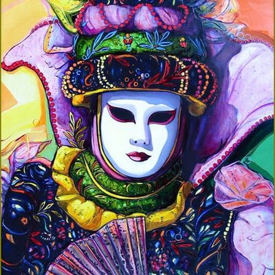 Masques - Carnaval - mardi-gras par les grands peintres  -    Léon Zanella  Carnaval de venise