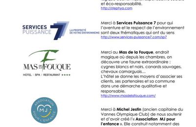 Un grand merci aux entreprises sponsors...