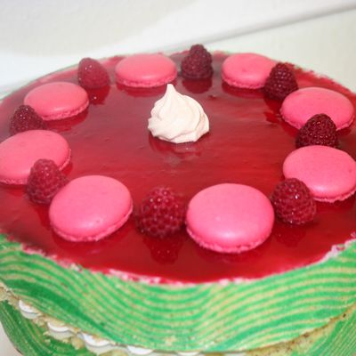 entremet framboise