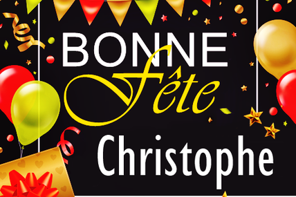 En ce 21 août, nous souhaitons une bonne fête à Christophe :)