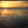 Coucher de soleil sur la Baie du Mont St Michel