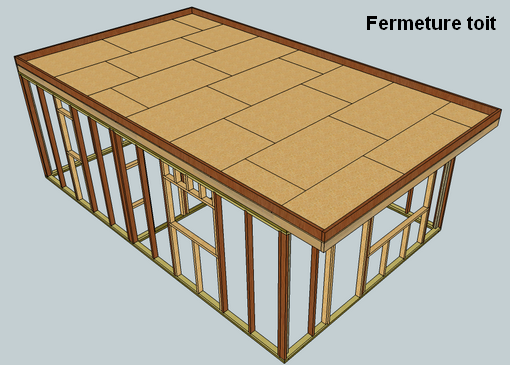 Bungalow touristique 30m² utile + Garage Structure Maison Bois Maroc Mobigroup