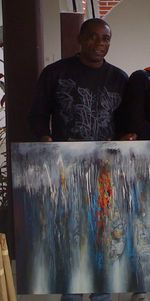 Rencontre avec l'artiste peintre Max Lyonga à Buéa