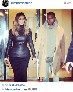 Kim Kardashian et Kanye West à Paris !