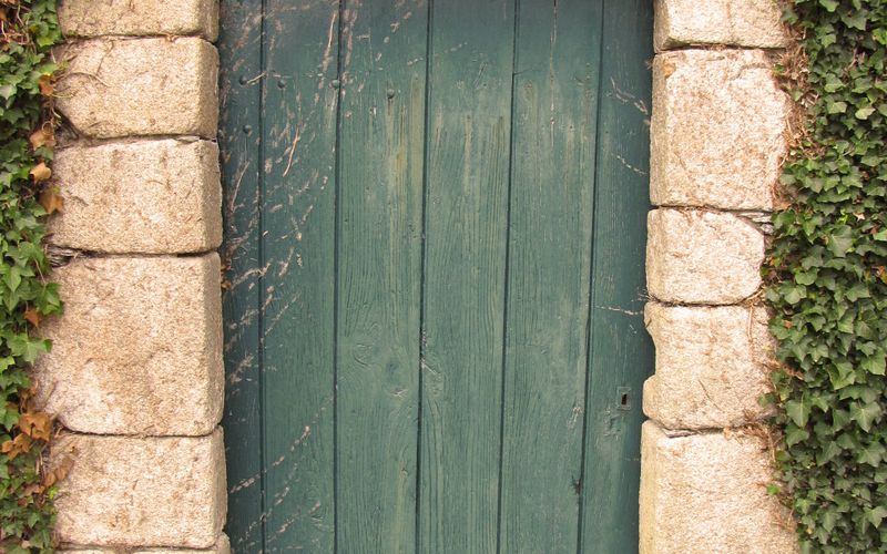 Trois portes en bois