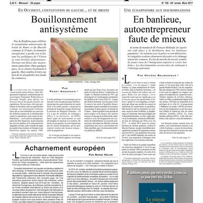 Le Monde Diplomatique - mars 2017