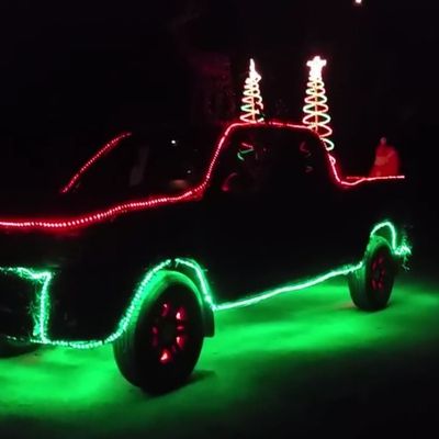 Truck Decorated with 14,000 LED Lights