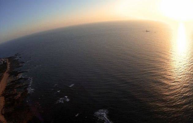 Le phare des barges au coucher du soleil