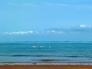 Que du bonheur , les pieds dans le sable, la tête dans le ciel !